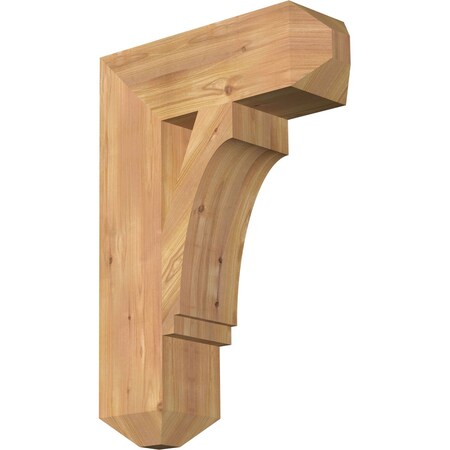 Ekena Millwork Imperial Craftsman Smooth Bracket, Western Red Cedar, 5 1/2"W x 18"D x 26"H BKT06X18X26IMP04SWR